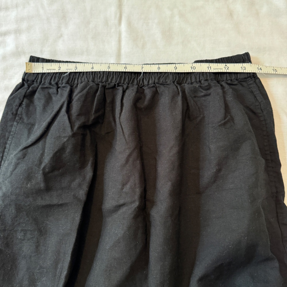 Something Navy Medium Linen Blend Black Maxi Skir… - image 5